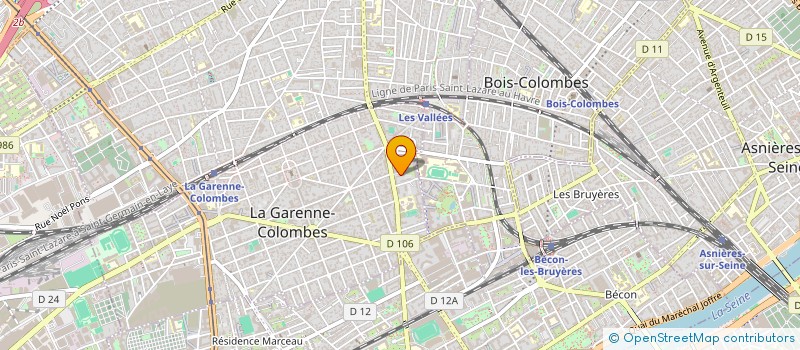 localisation de l'entreprise MADAME AMY DIAWARA  LA GARENNE-COLOMBES