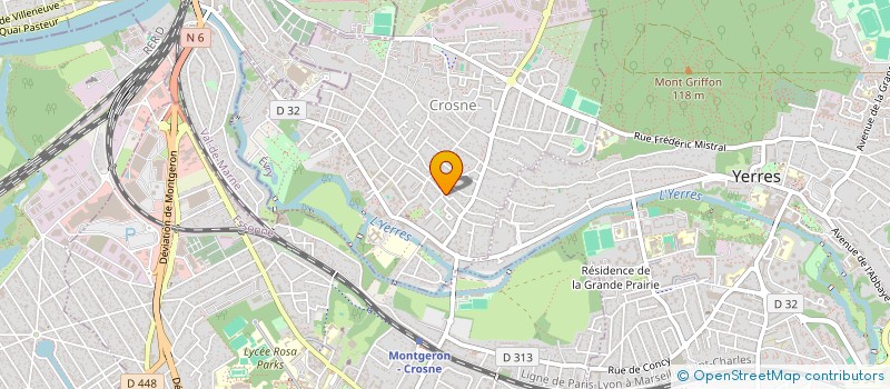 localisation de l'entreprise MADAME AMY LOUISE BATCHELOR  CROSNE