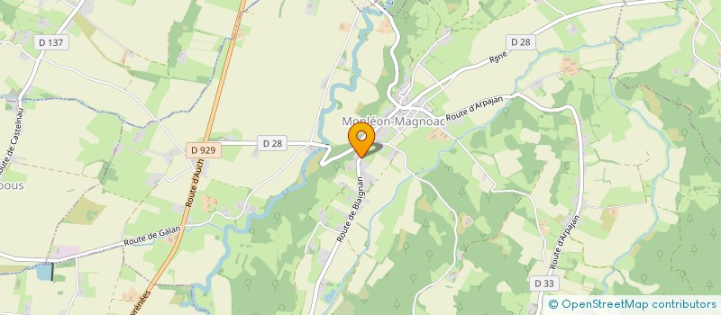 localisation de l'entreprise MADAME AMY MAHON  MONLEON-MAGNOAC