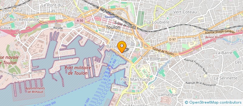 localisation de l'entreprise MADAME AMY MORENCY  TOULON