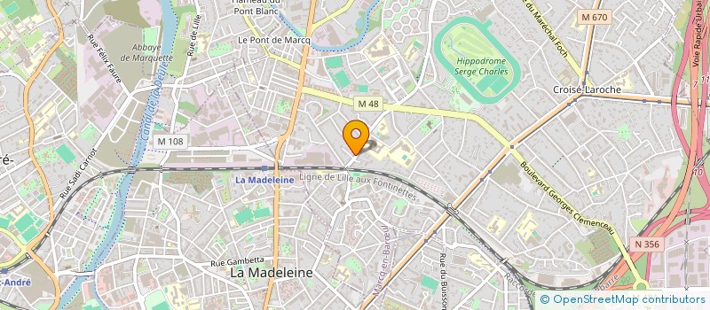 localisation de l'entreprise MADAME AMY PAILLOT à MARCQ-EN-BARŒUL