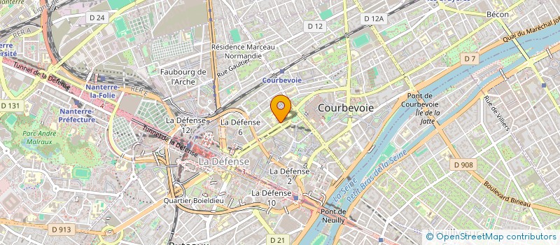 localisation de l'entreprise MADAME AMY SOUTHON à COURBEVOIE
