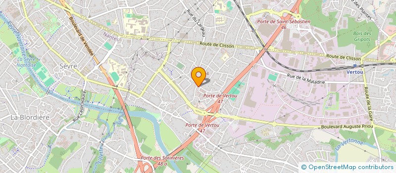 localisation de l'entreprise MADAME AMY SYLLA  VERTOU