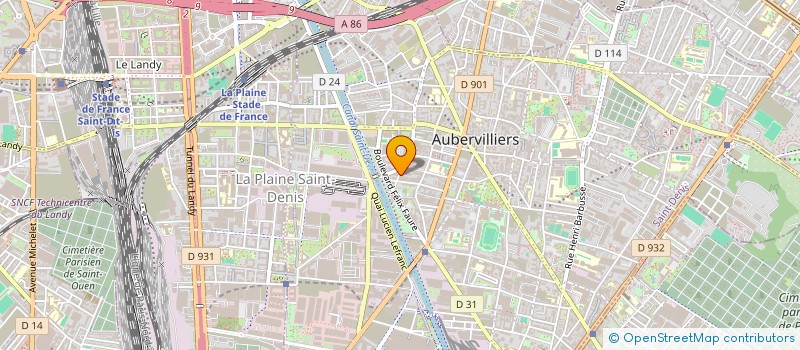 localisation de l'entreprise MADAME AMYNATA TIRERA  AUBERVILLIERS