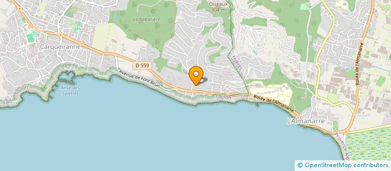 localisation de l'entreprise MADAME ANA-ALEJANDRA GARCIA GARCIA  CARQUEIRANNE