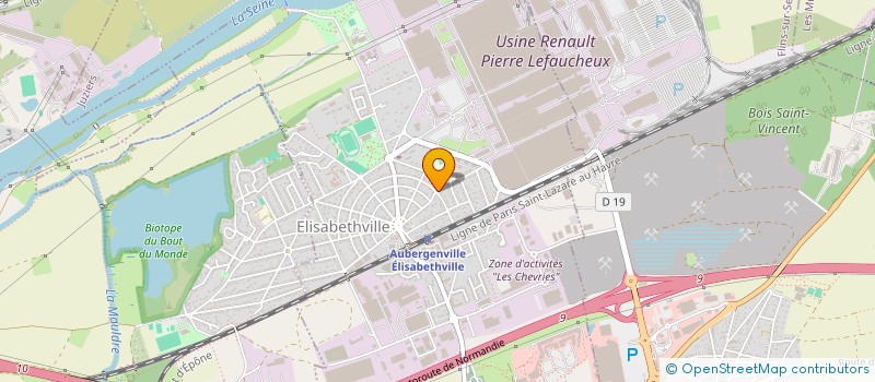 localisation de l'entreprise MADAME ANA AMORIM MATOS  AUBERGENVILLE