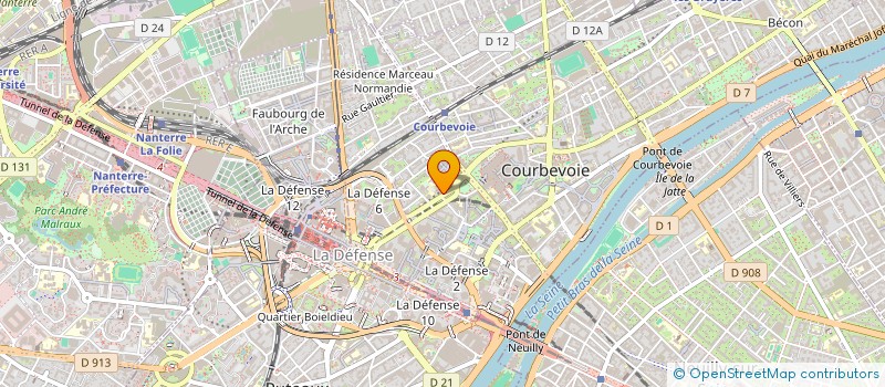 localisation de l'entreprise MADAME ANA ANTUNES à COURBEVOIE