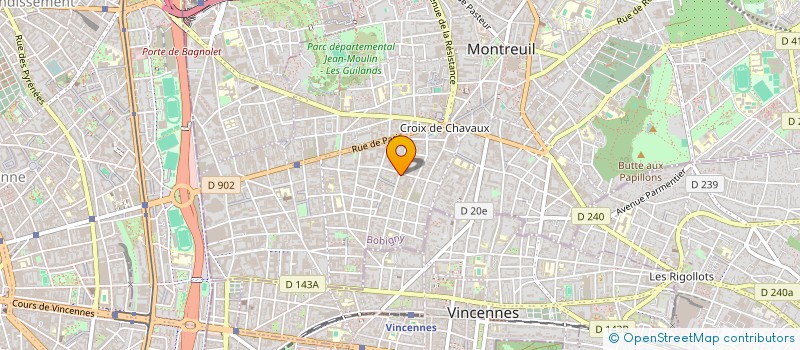 localisation de l'entreprise MADAME ANA BALDERAS MONDRAGON  MONTREUIL