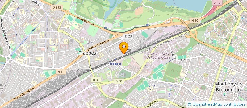 localisation de l'entreprise MADAME ANA BATISTA DA SILVA  TRAPPES