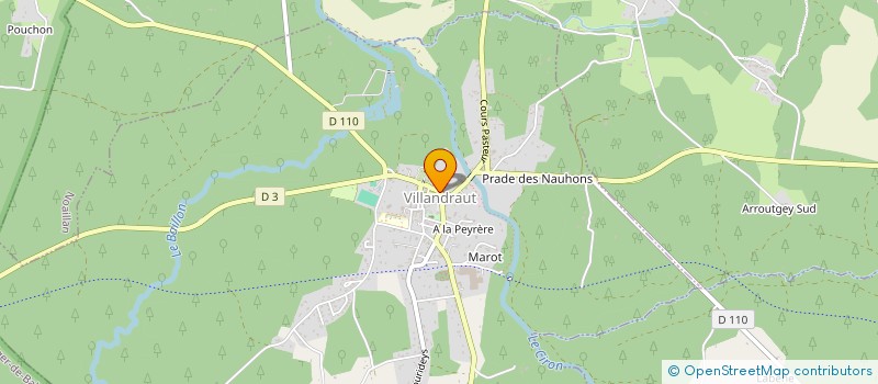 localisation de l'entreprise MADAME ANA BAUP  VILLANDRAUT