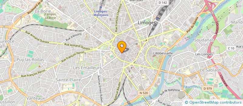 localisation de l'entreprise MADAME ANA BELEN MONEDERO  LIMOGES