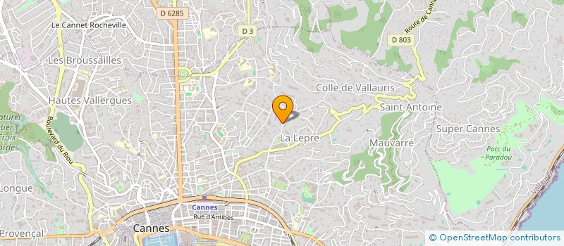 localisation de l'entreprise MADAME ANA CAVALHEIRO RIBEIRO à CANNES