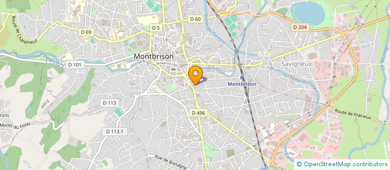 localisation de l'entreprise MADAME ANA CORREIA FERREIRA  MONTBRISON