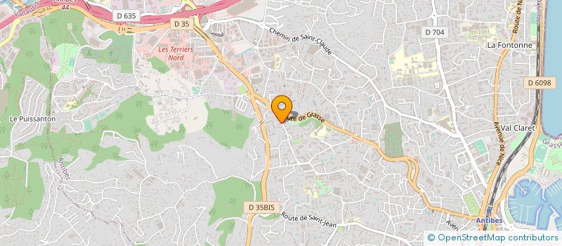 localisation de l'entreprise MADAME ANA DA CONCEICAO TOMAS DE MATOS  ANTIBES