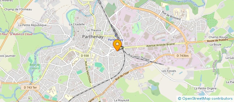 localisation de l'entreprise MADAME ANA DA COSTA OLIVEIRA  PARTHENAY