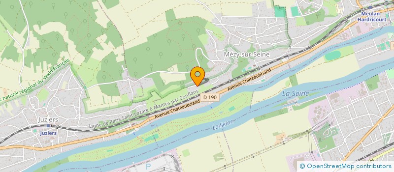 localisation de l'entreprise MADAME ANA DA CRUZ  MEZY-SUR-SEINE