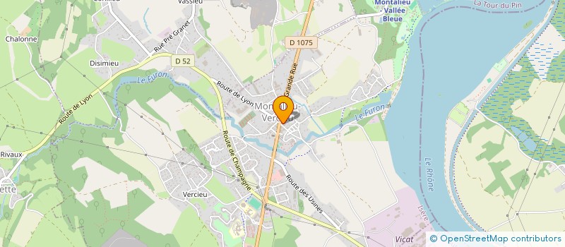 localisation de l'entreprise MADAME ANA DA SILVA PACHECO  MONTALIEU-VERCIEU