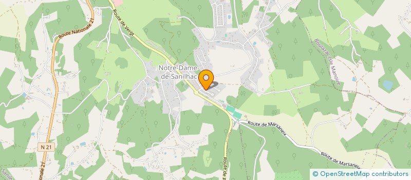 localisation de l'entreprise MADAME ANA DE ALMEIDA E SOUSA  SANILHAC