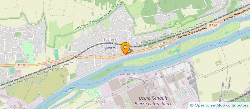 localisation de l'entreprise MADAME ANA DESTRO  JUZIERS