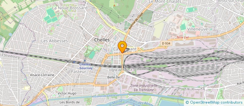 localisation de l'entreprise MADAME ANA DOS SANTOS RUMOR  CHELLES