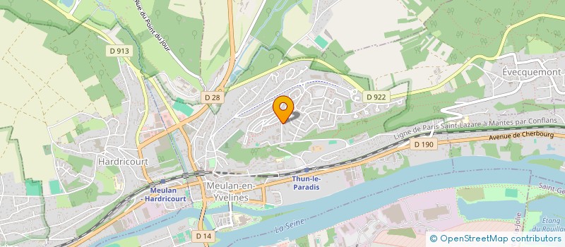 localisation de l'entreprise MADAME ANA FERNANDES ALMEIDA AMARANTE  MEULAN-EN-YVELINES