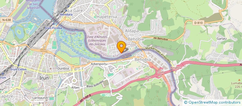 localisation de l'entreprise MADAME ANA FERNANDEZ-MONTES à HENDAYE