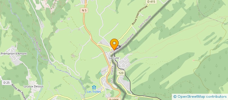 localisation de l'entreprise MADAME ANA FERREIRA OLIVA PEREIRA  LES ROUSSES