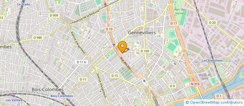 localisation de l'entreprise MADAME ANA FLORA à GENNEVILLIERS