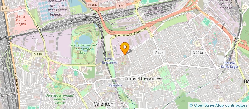 localisation de l'entreprise MADAME ANA GEORGE  LIMEIL-BREVANNES