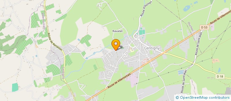 localisation de l'entreprise MADAME ANA GONCALVES  LENTIGNY