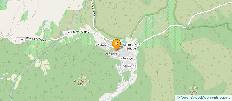 localisation de l'entreprise MADAME ANA ISABEL TENORIO ROMERA à LES MAYONS