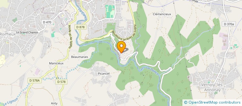 localisation de l'entreprise MADAME ANA LEHERRE  ANNONAY