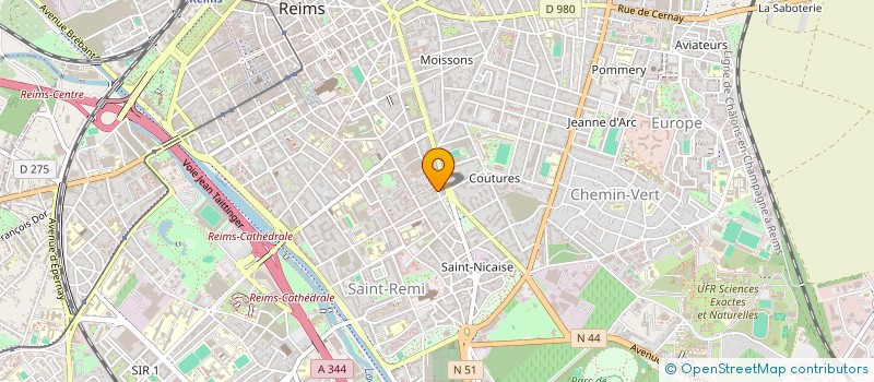 localisation de l'entreprise MADAME ANA LEVASSEUR  REIMS