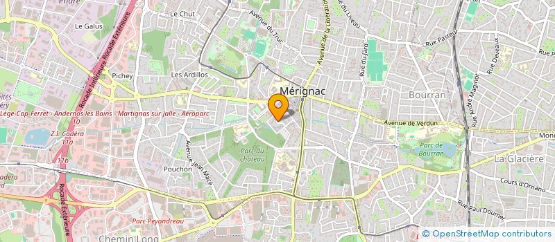 localisation de l'entreprise MADAME ANA MARIA DE ARAUJO FARIA  MERIGNAC