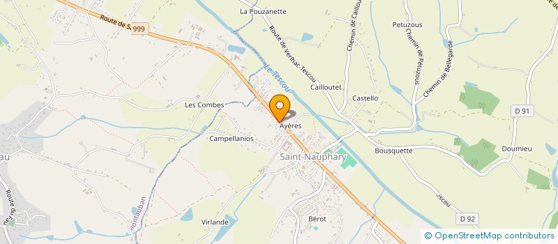 localisation de l'entreprise MADAME ANA MARIA DE MOURA E SILVA  SAINT-NAUPHARY