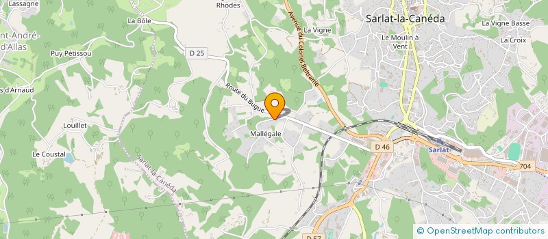 localisation de l'entreprise MADAME ANA MARIA DOS SANTOS RODRIGUES  SARLAT-LA-CANEDA