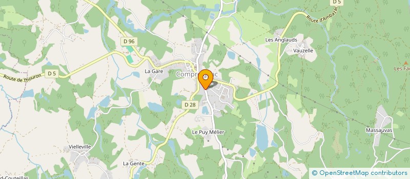 localisation de l'entreprise MADAME ANA-MARIA RODRIGUES  COMPREIGNAC