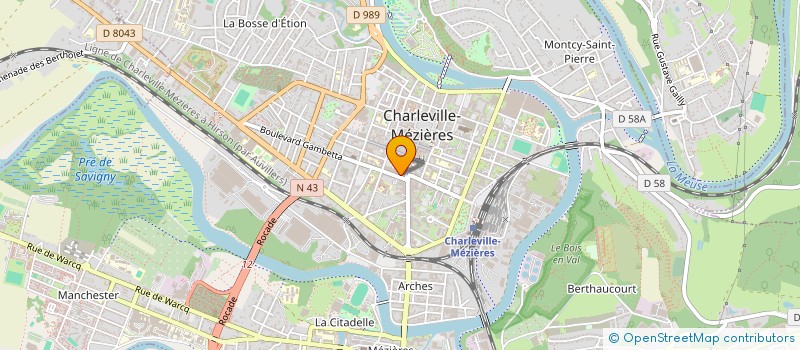 localisation de l'entreprise MADAME ANA-MARIA TIBULEAC  CHARLEVILLE-MEZIERES