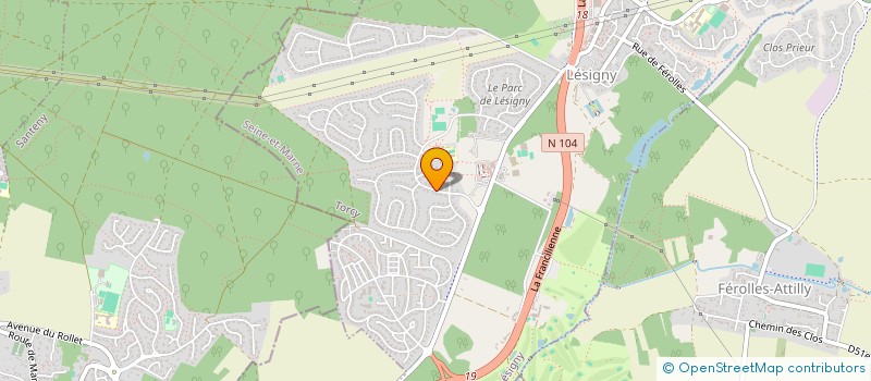 localisation de l'entreprise MADAME ANA MARQUES  LESIGNY