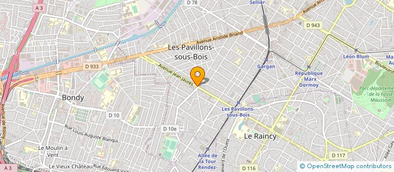 localisation de l'entreprise MADAME ANA MARTINS BARBOZA  LES PAVILLONS-SOUS-BOIS