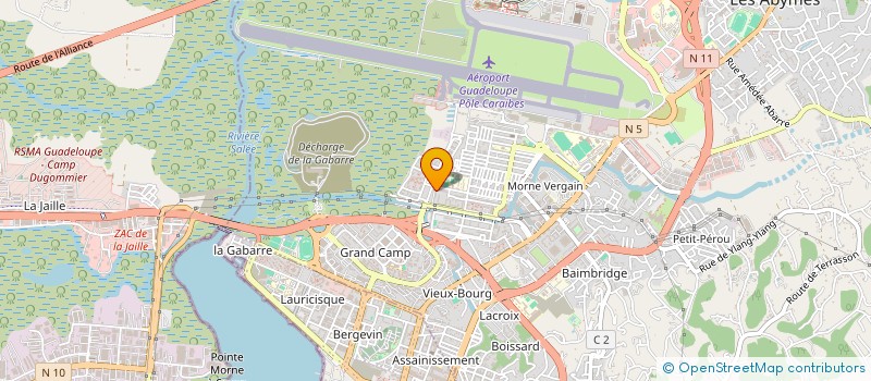 localisation de l'entreprise MADAME ANA MORILLO DE LEON  LES ABYMES