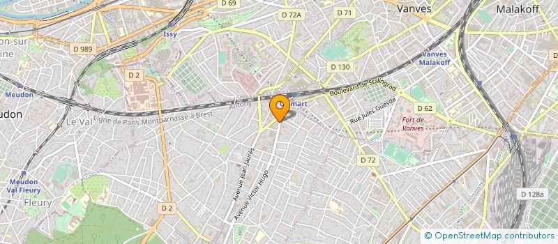 localisation de l'entreprise MADAME ANA NEVES à CLAMART