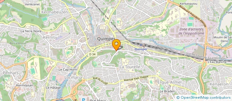 localisation de l'entreprise MADAME ANA NICOLAITA à QUIMPER