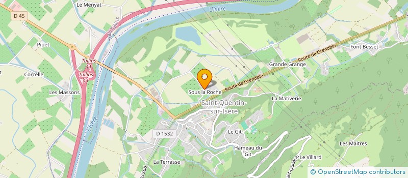 localisation de l'entreprise MADAME ANA NOVAIS GONCALVES ESTEVES  SAINT-QUENTIN-SUR-ISERE