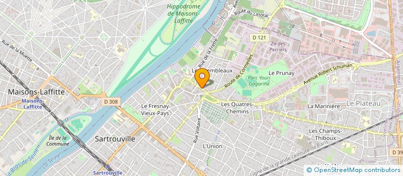 localisation de l'entreprise MADAME ANA NUNES ANDRADE SOUSA  SARTROUVILLE