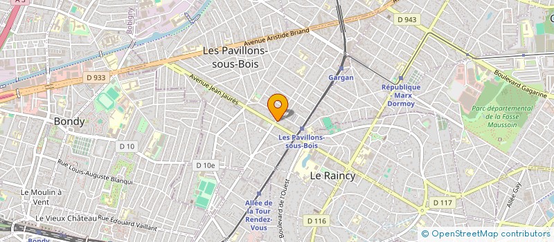 localisation de l'entreprise MADAME ANA PAULA MENDES PEDRO ROSIUS  LES PAVILLONS-SOUS-BOIS