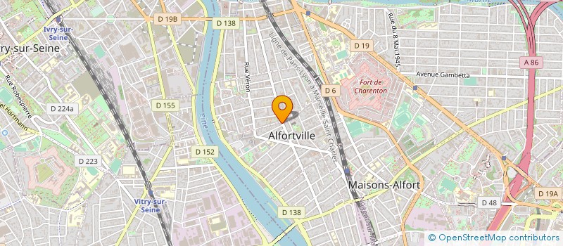 localisation de l'entreprise MADAME ANA PEIREIRA TEXEIRA à ALFORTVILLE