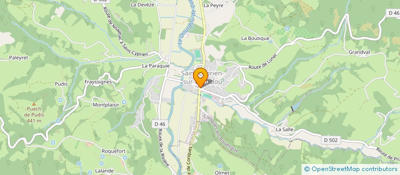 localisation de l'entreprise MADAME ANA PEREIRA NEVES VAZ DA CONCEICAO à CONQUES-EN-ROUERGUE