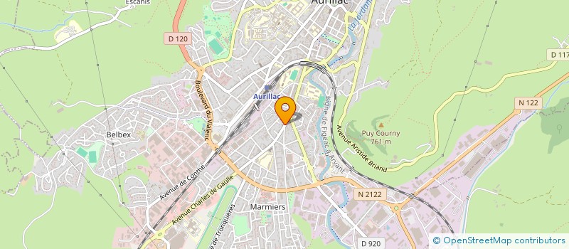 localisation de l'entreprise MADAME ANA PEREIRA PINA à AURILLAC