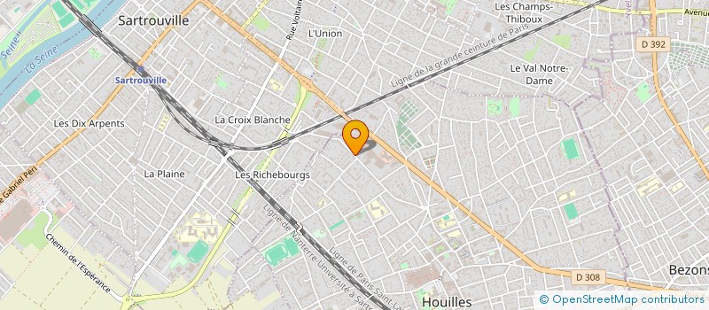 localisation de l'entreprise MADAME ANA PINTO  HOUILLES